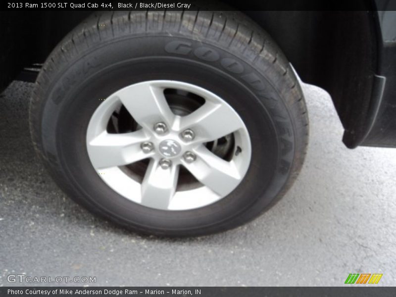 Black / Black/Diesel Gray 2013 Ram 1500 SLT Quad Cab 4x4
