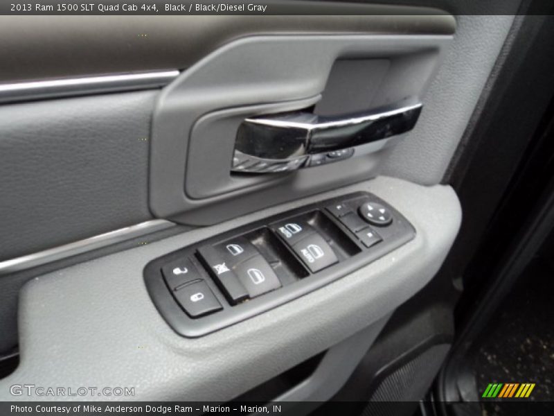 Black / Black/Diesel Gray 2013 Ram 1500 SLT Quad Cab 4x4