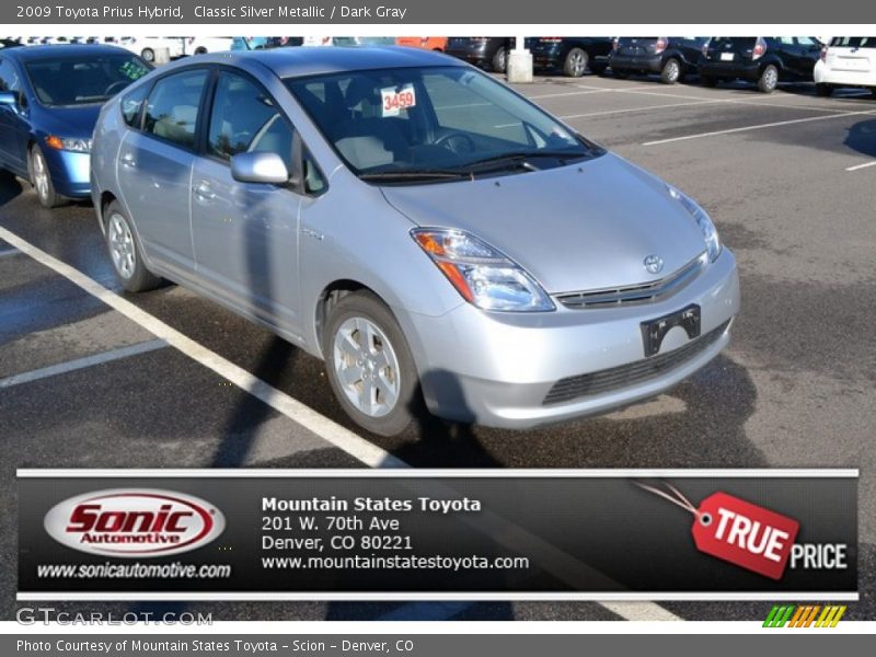 Classic Silver Metallic / Dark Gray 2009 Toyota Prius Hybrid