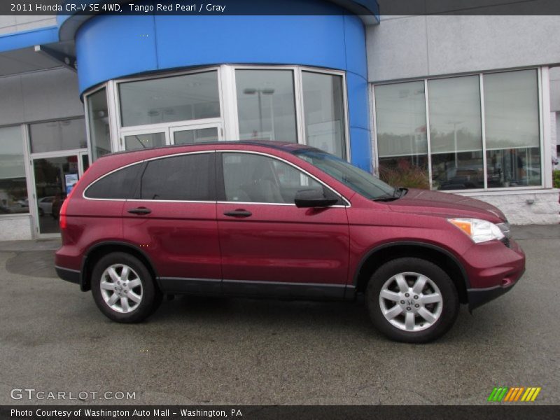 Tango Red Pearl / Gray 2011 Honda CR-V SE 4WD