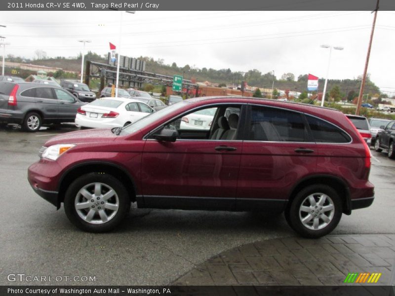 Tango Red Pearl / Gray 2011 Honda CR-V SE 4WD