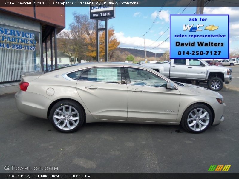 Champagne Silver Metallic / Jet Black/Brownstone 2014 Chevrolet Impala LT