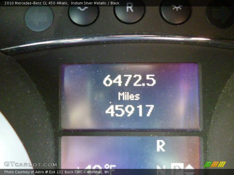 Iridium Silver Metallic / Black 2010 Mercedes-Benz GL 450 4Matic