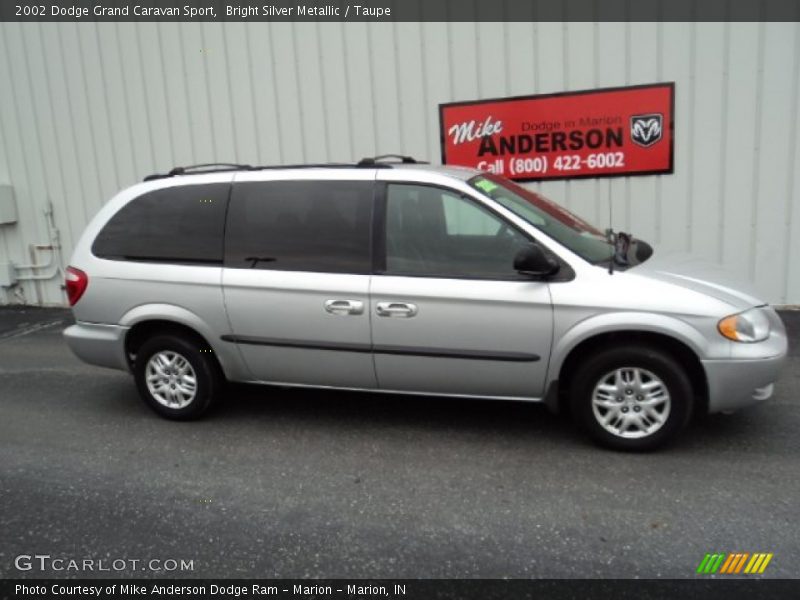 Bright Silver Metallic / Taupe 2002 Dodge Grand Caravan Sport