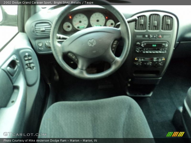 Bright Silver Metallic / Taupe 2002 Dodge Grand Caravan Sport