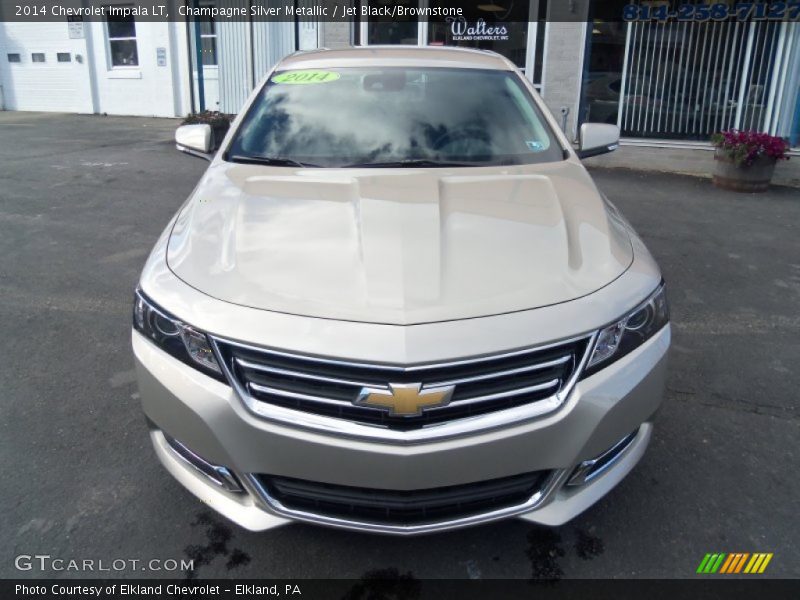 Champagne Silver Metallic / Jet Black/Brownstone 2014 Chevrolet Impala LT