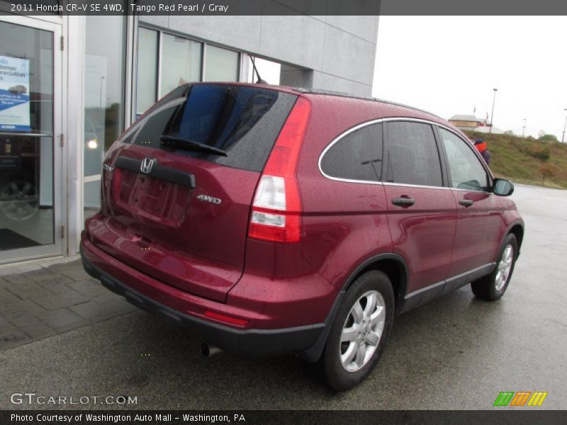 Tango Red Pearl / Gray 2011 Honda CR-V SE 4WD
