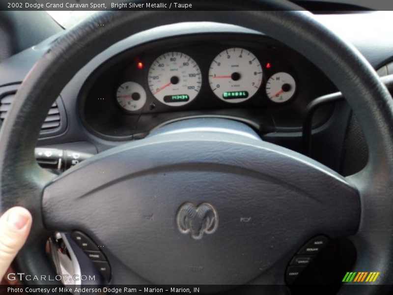 Bright Silver Metallic / Taupe 2002 Dodge Grand Caravan Sport