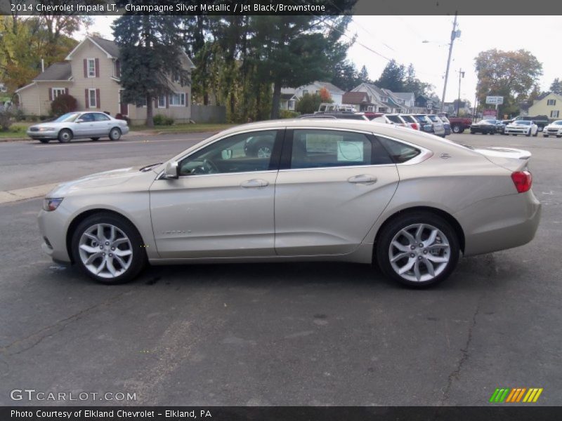 Champagne Silver Metallic / Jet Black/Brownstone 2014 Chevrolet Impala LT