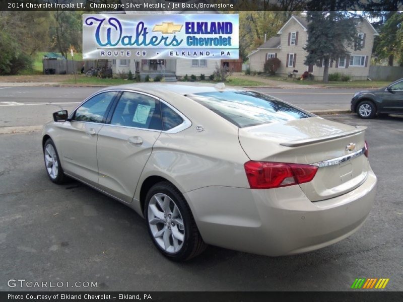 Champagne Silver Metallic / Jet Black/Brownstone 2014 Chevrolet Impala LT