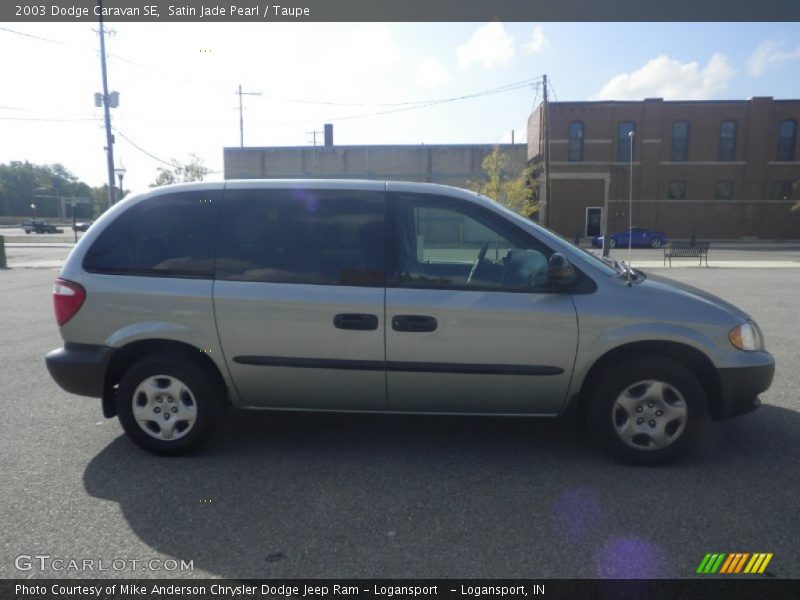Satin Jade Pearl / Taupe 2003 Dodge Caravan SE