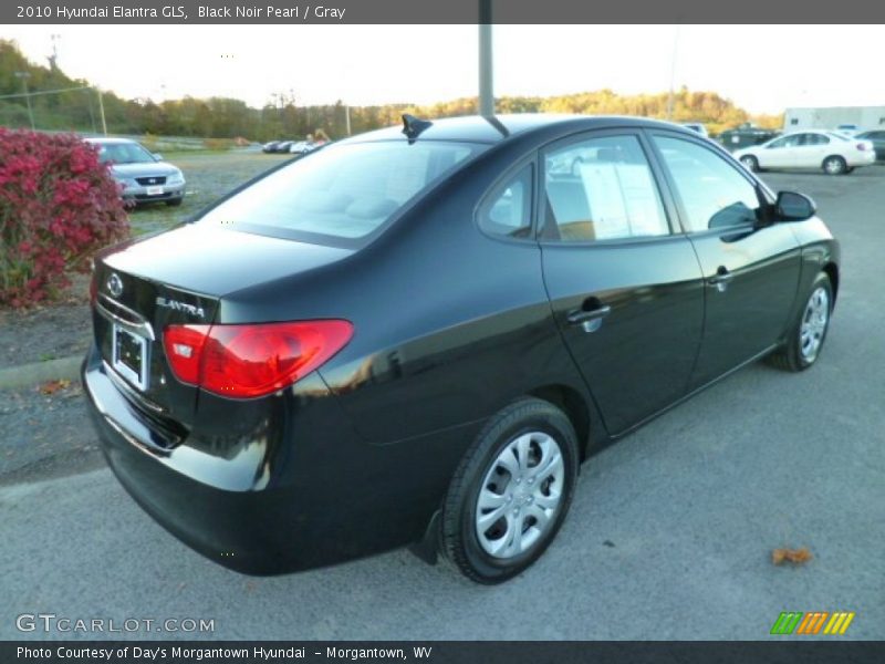 Black Noir Pearl / Gray 2010 Hyundai Elantra GLS