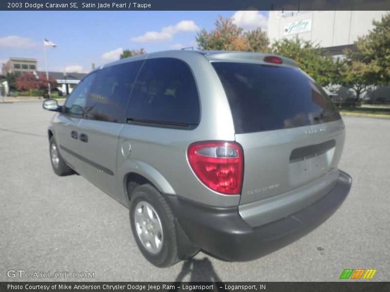 Satin Jade Pearl / Taupe 2003 Dodge Caravan SE