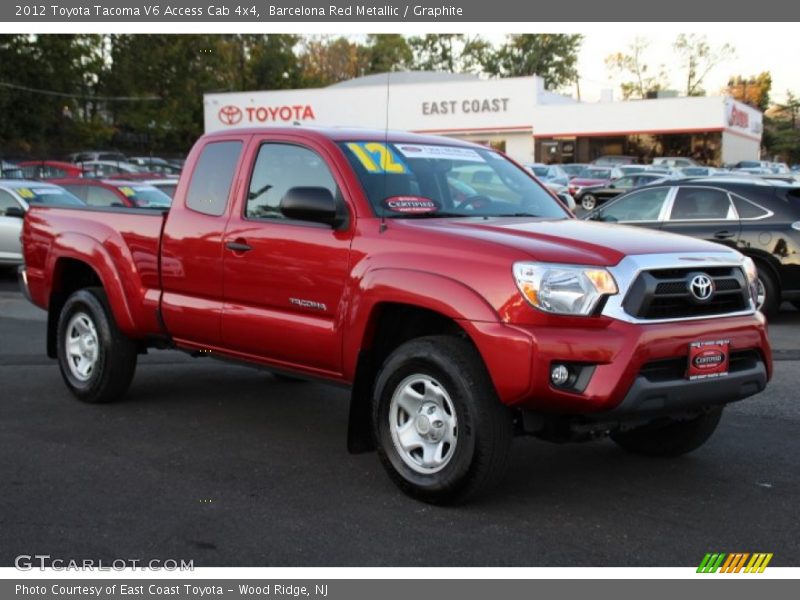 Barcelona Red Metallic / Graphite 2012 Toyota Tacoma V6 Access Cab 4x4