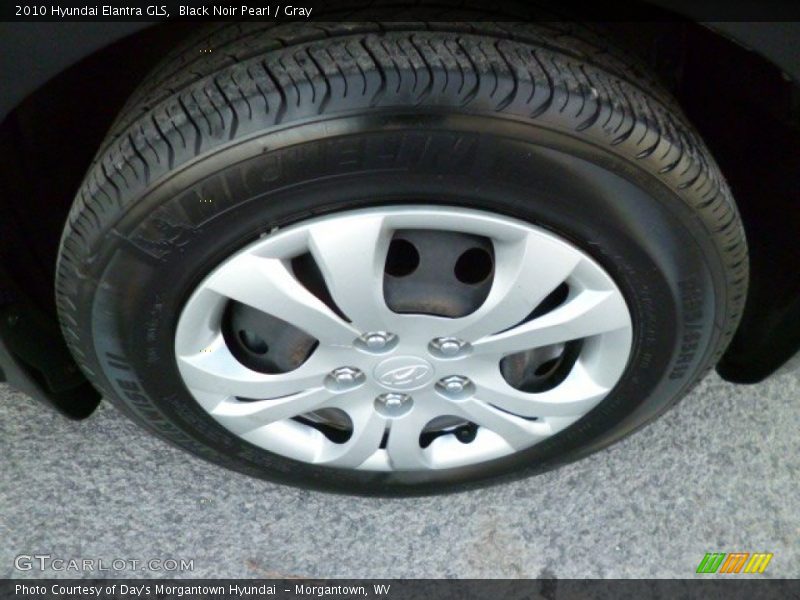 Black Noir Pearl / Gray 2010 Hyundai Elantra GLS
