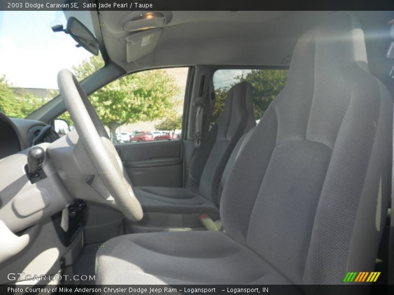 Satin Jade Pearl / Taupe 2003 Dodge Caravan SE
