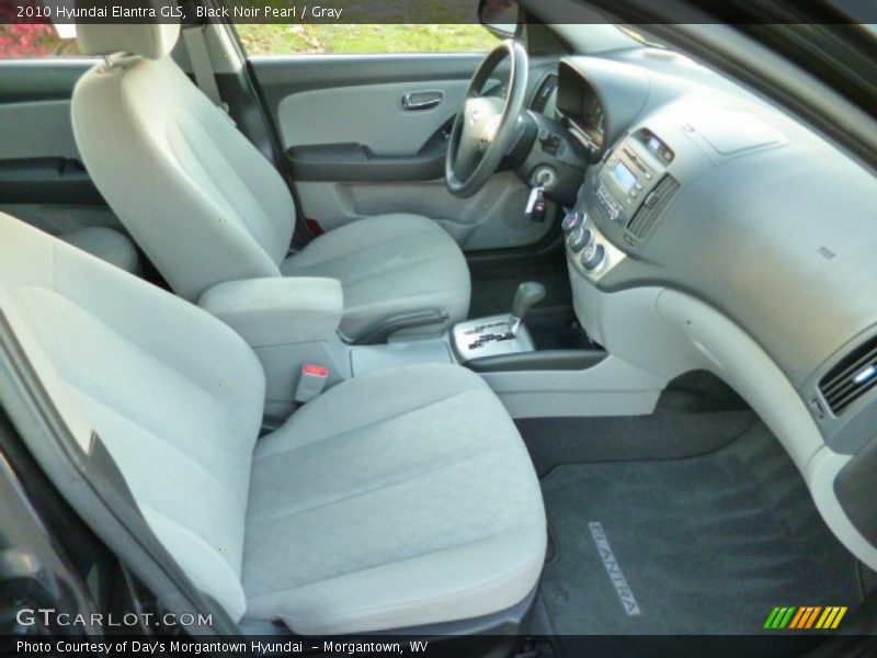 Black Noir Pearl / Gray 2010 Hyundai Elantra GLS