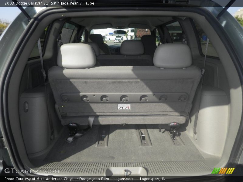 Satin Jade Pearl / Taupe 2003 Dodge Caravan SE