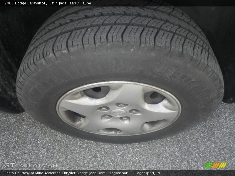 Satin Jade Pearl / Taupe 2003 Dodge Caravan SE