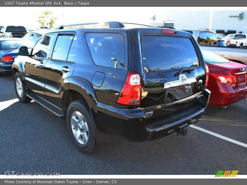 Black / Taupe 2007 Toyota 4Runner SR5 4x4
