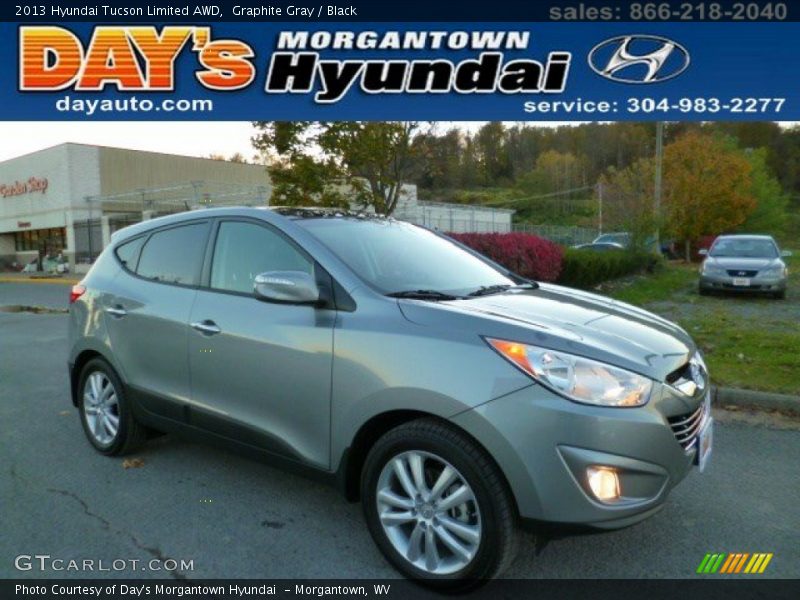 Graphite Gray / Black 2013 Hyundai Tucson Limited AWD