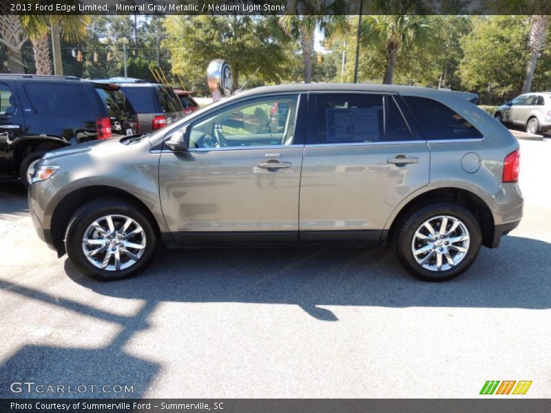 Mineral Gray Metallic / Medium Light Stone 2013 Ford Edge Limited