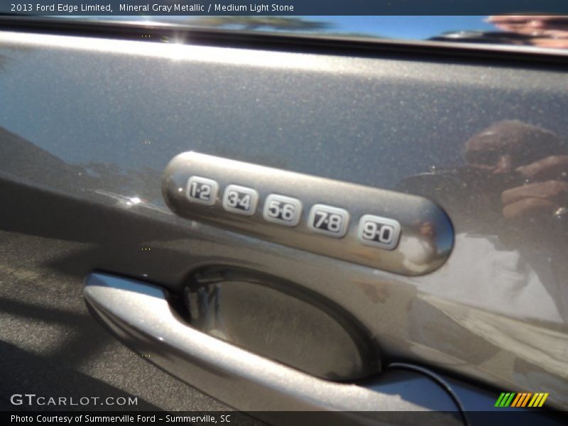 Mineral Gray Metallic / Medium Light Stone 2013 Ford Edge Limited