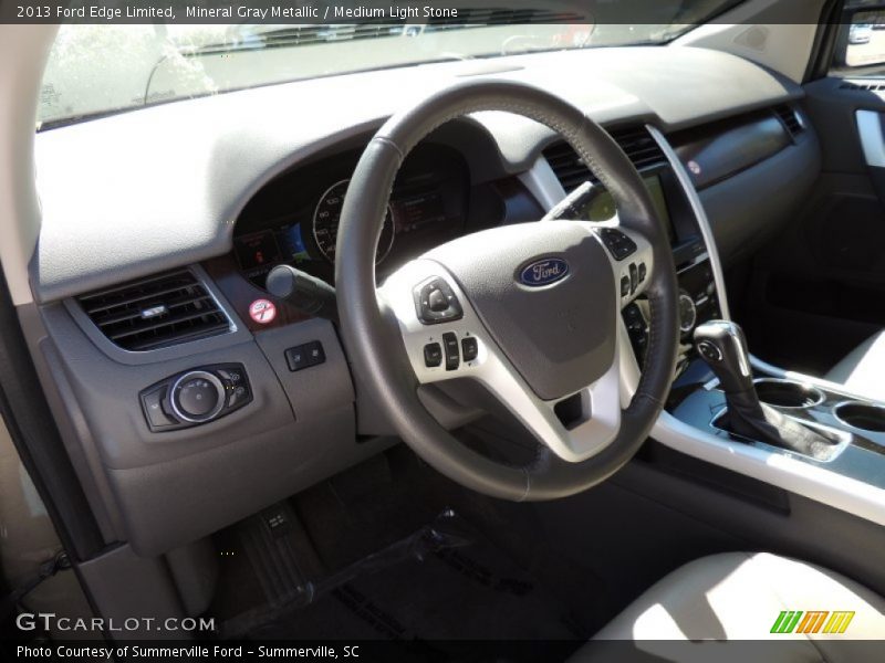 Mineral Gray Metallic / Medium Light Stone 2013 Ford Edge Limited