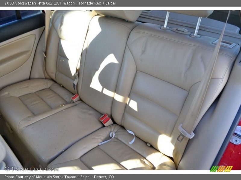 Rear Seat of 2003 Jetta GLS 1.8T Wagon