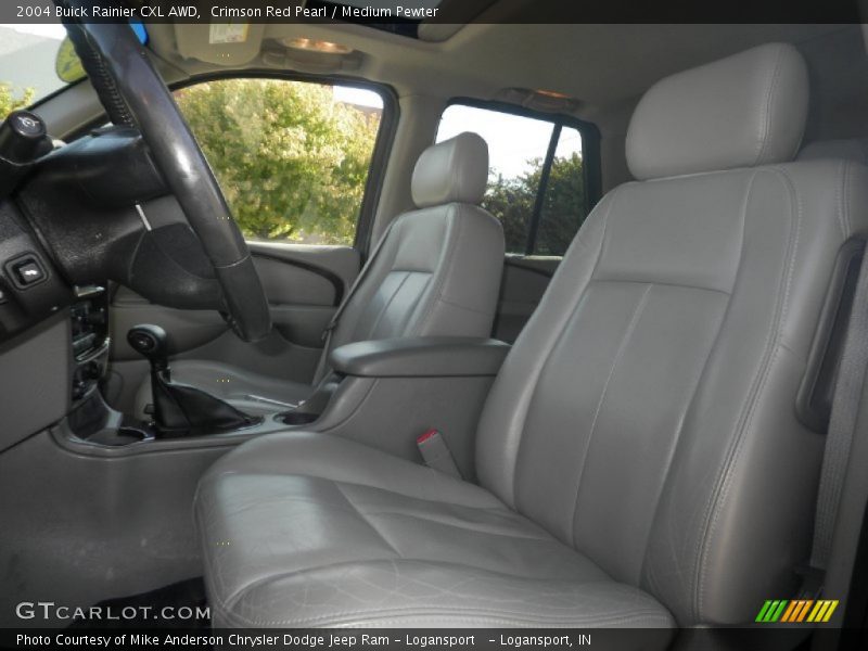 Crimson Red Pearl / Medium Pewter 2004 Buick Rainier CXL AWD