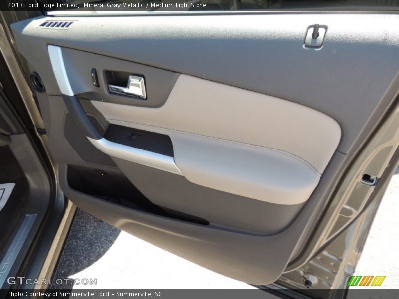 Mineral Gray Metallic / Medium Light Stone 2013 Ford Edge Limited