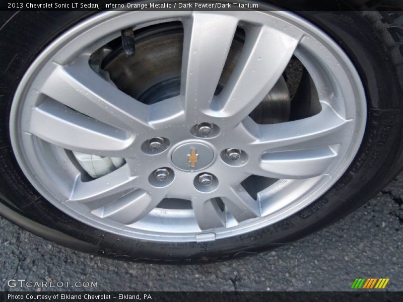Inferno Orange Metallic / Dark Pewter/Dark Titanium 2013 Chevrolet Sonic LT Sedan