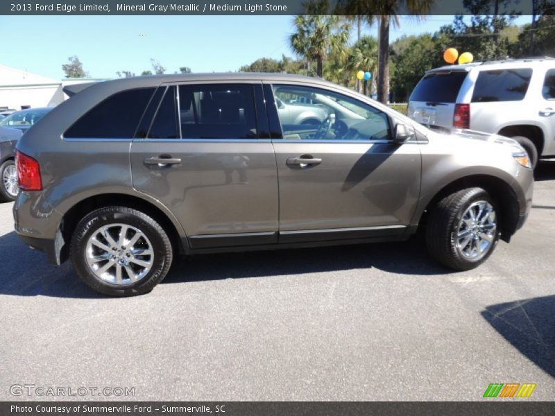 Mineral Gray Metallic / Medium Light Stone 2013 Ford Edge Limited