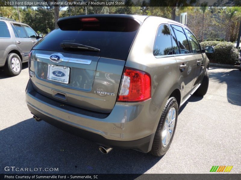 Mineral Gray Metallic / Medium Light Stone 2013 Ford Edge Limited