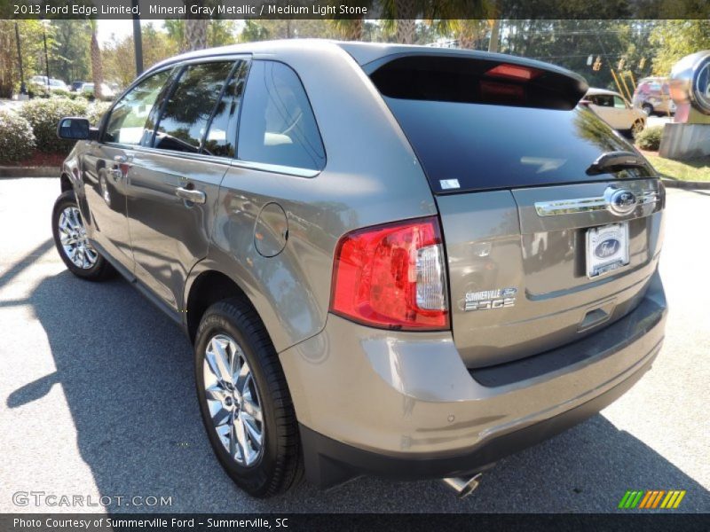 Mineral Gray Metallic / Medium Light Stone 2013 Ford Edge Limited