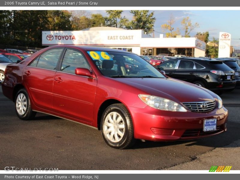 Salsa Red Pearl / Stone Gray 2006 Toyota Camry LE
