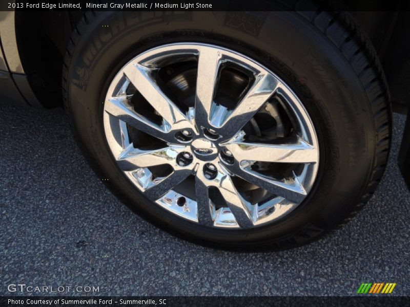 Mineral Gray Metallic / Medium Light Stone 2013 Ford Edge Limited