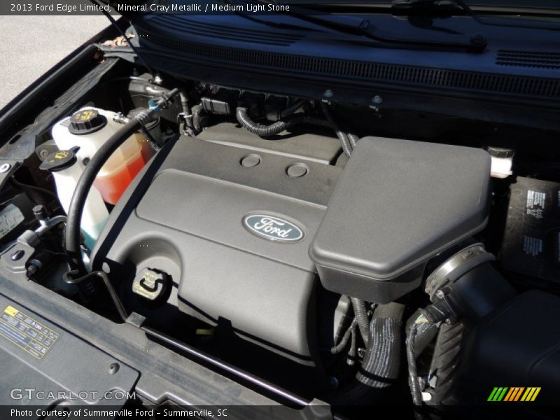 Mineral Gray Metallic / Medium Light Stone 2013 Ford Edge Limited