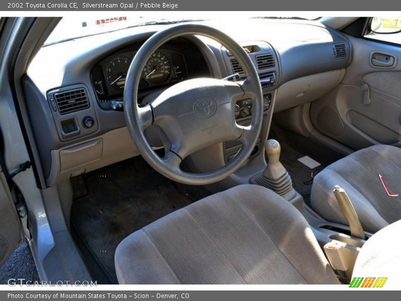 Silverstream Opal / Pebble Beige 2002 Toyota Corolla CE