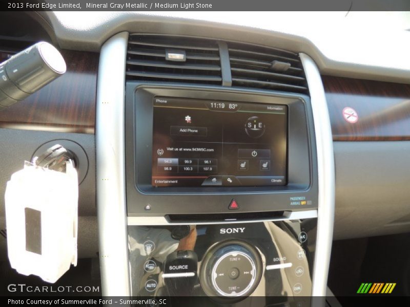 Mineral Gray Metallic / Medium Light Stone 2013 Ford Edge Limited