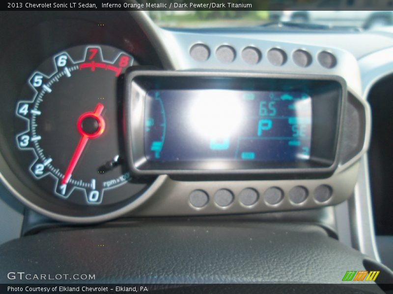 Inferno Orange Metallic / Dark Pewter/Dark Titanium 2013 Chevrolet Sonic LT Sedan
