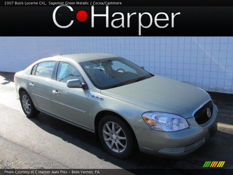 Sagemist Green Metallic / Cocoa/Cashmere 2007 Buick Lucerne CXL