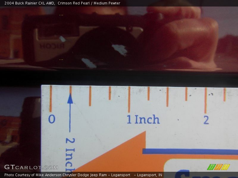Crimson Red Pearl / Medium Pewter 2004 Buick Rainier CXL AWD