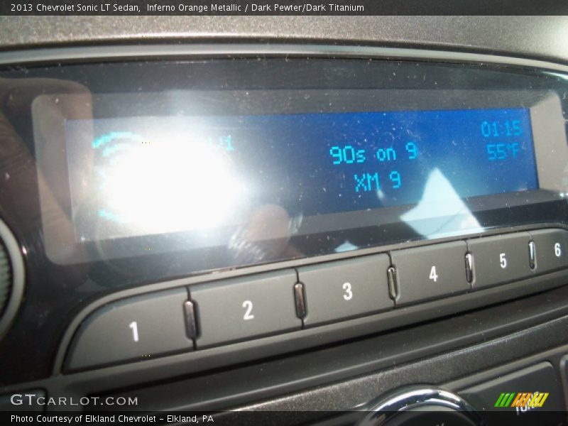 Inferno Orange Metallic / Dark Pewter/Dark Titanium 2013 Chevrolet Sonic LT Sedan