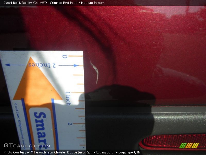 Crimson Red Pearl / Medium Pewter 2004 Buick Rainier CXL AWD