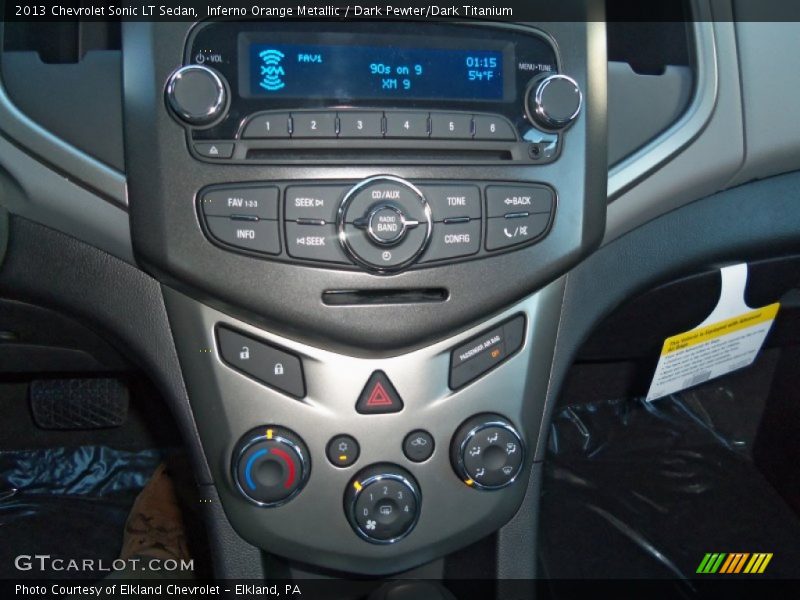 Inferno Orange Metallic / Dark Pewter/Dark Titanium 2013 Chevrolet Sonic LT Sedan
