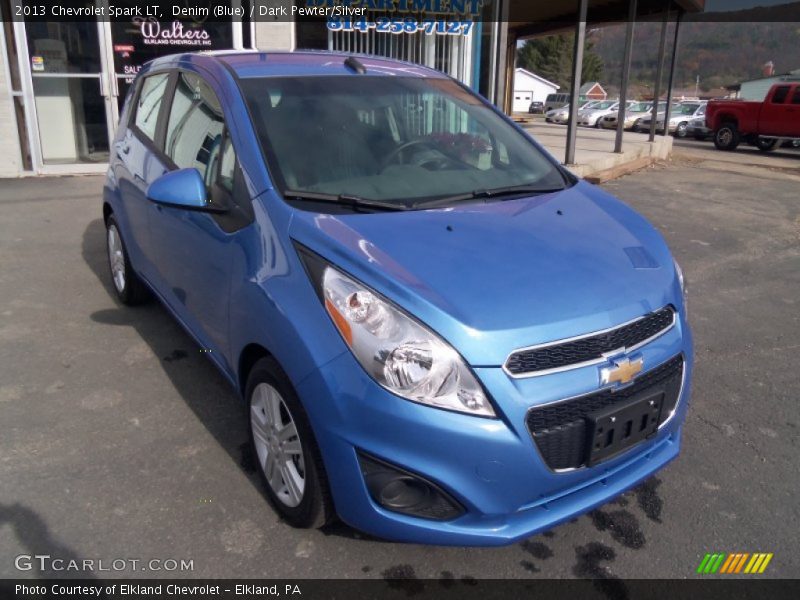 Denim (Blue) / Dark Pewter/Silver 2013 Chevrolet Spark LT