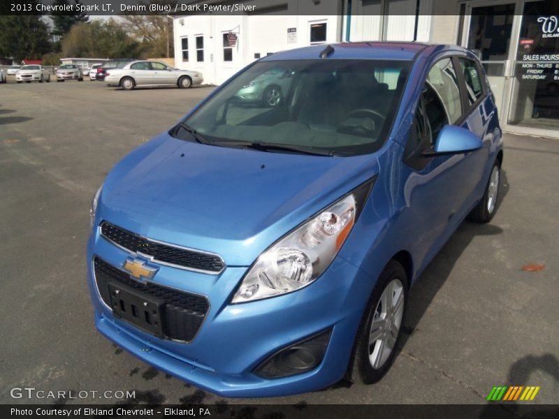 Denim (Blue) / Dark Pewter/Silver 2013 Chevrolet Spark LT