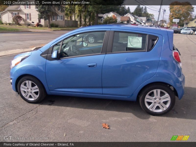Denim (Blue) / Dark Pewter/Silver 2013 Chevrolet Spark LT