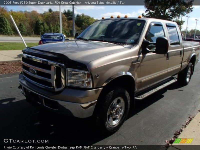 Arizona Beige Metallic / Tan 2005 Ford F250 Super Duty Lariat FX4 Crew Cab 4x4